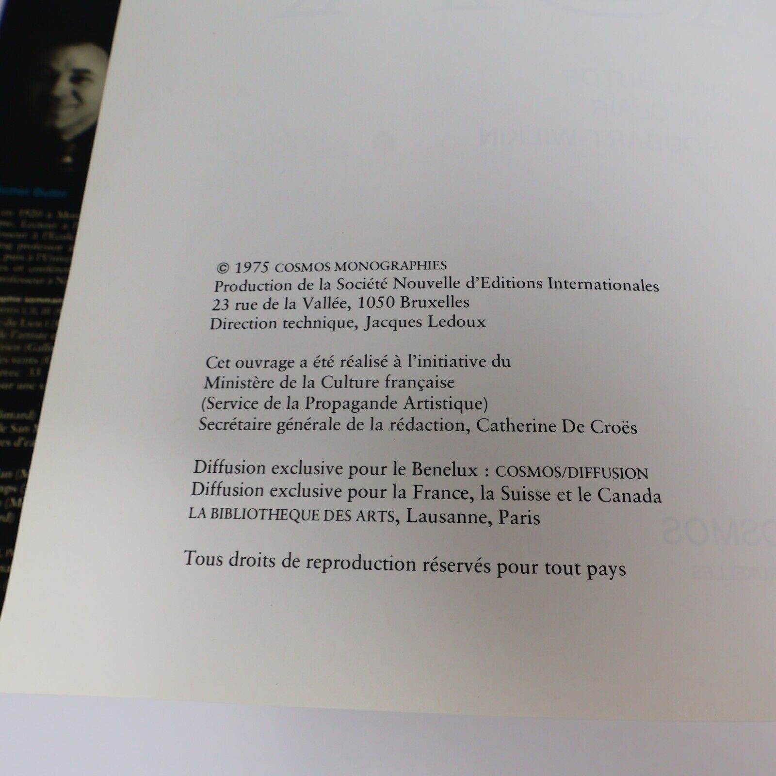 1975 Delvaux Catalogue de l'Oeuvre Peint de Michel Butor Hardcover HC Cosmos Art
