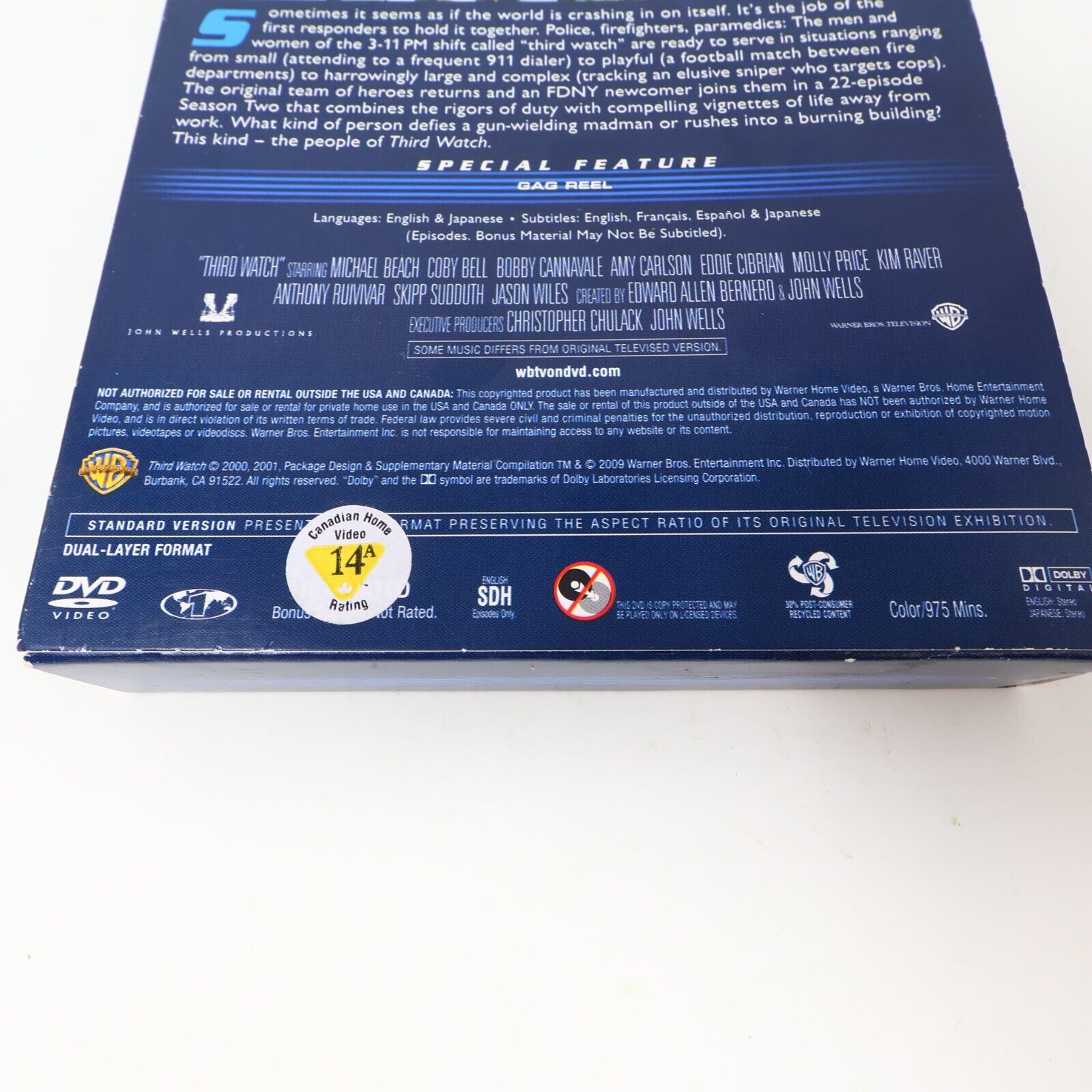 Third Watch The Complete Second Season 2 DVD Tested NTSC Michael Beach Coby Bell
