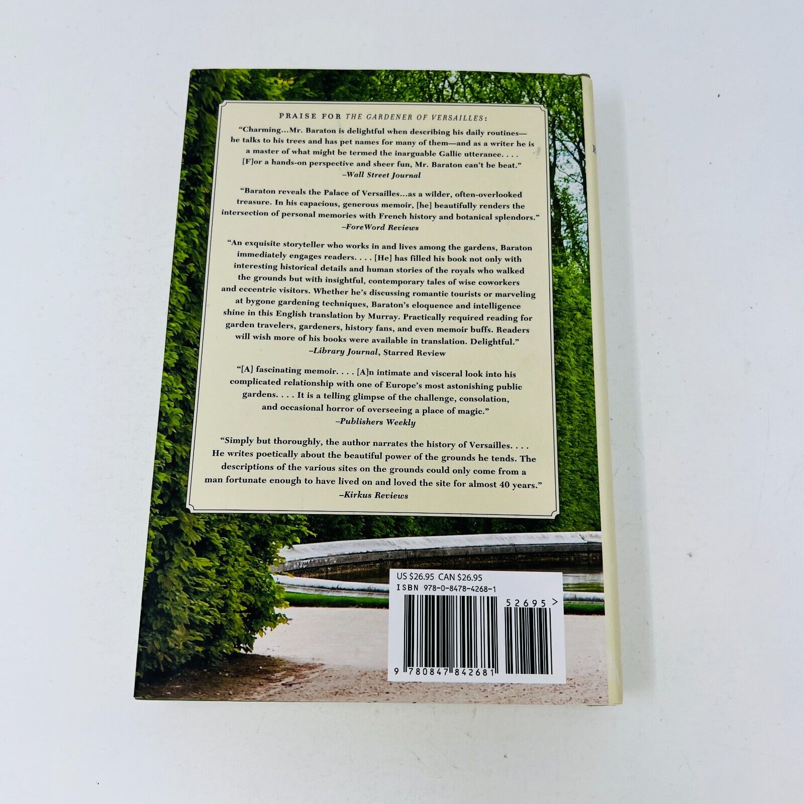 2014 The Gardener of Versailles My Life in the World's Grandest Garden Baraton