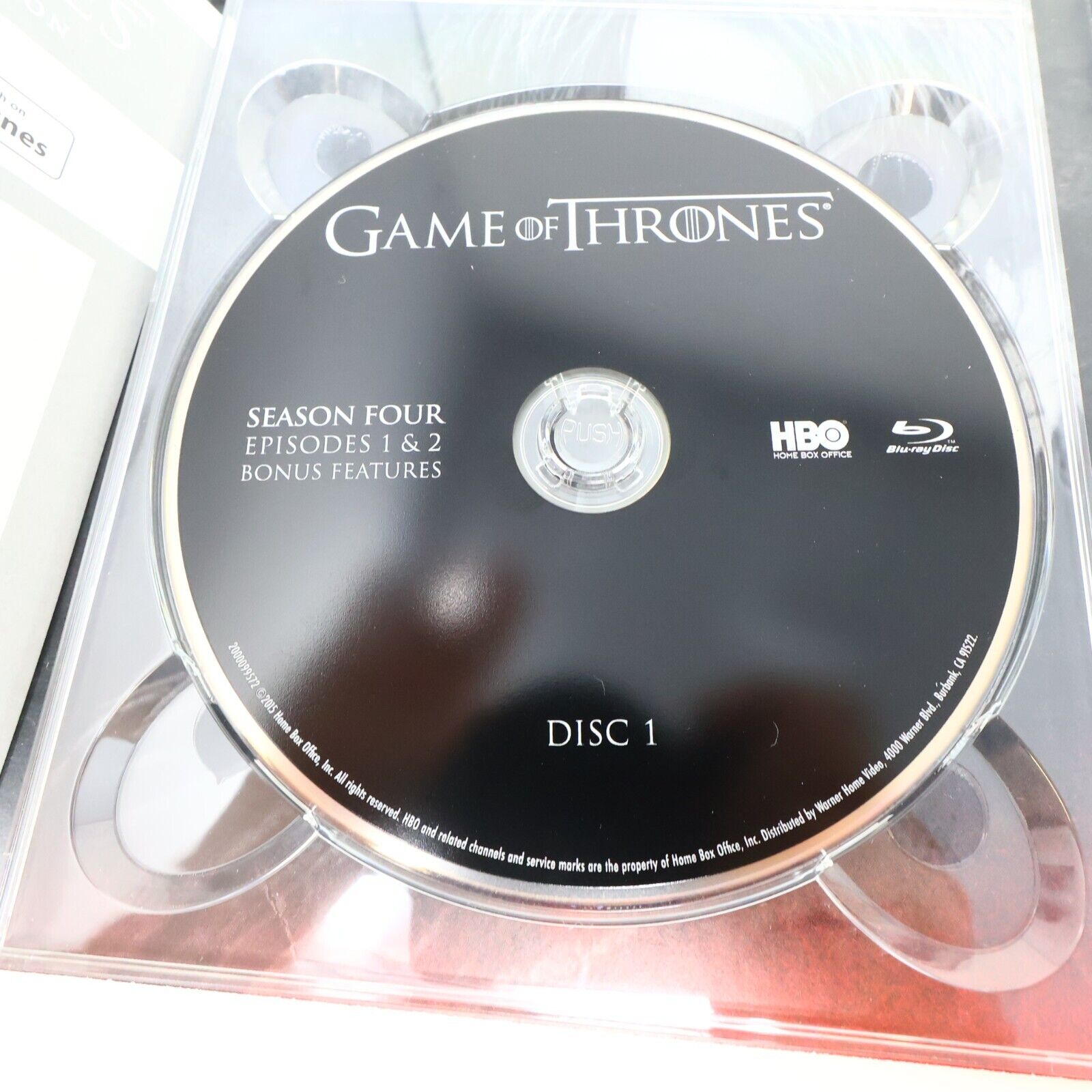Game of Thrones / Le Trône de Fer Season 4 Blu-Ray Set HBO Tested NTSC John Snow