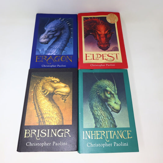 Eragon Inheritance #1-4 Lot 4 Books Christopher Paolini Knopf Hardcover 2000s HC