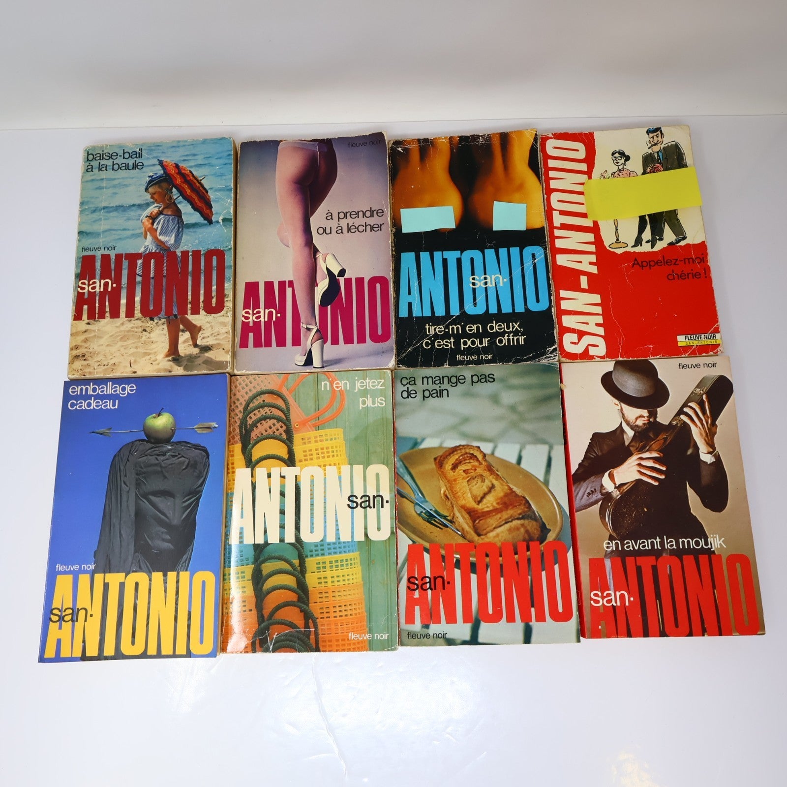 San-Antonio Lot 40 Livres Crime et Mystère Policier Thriller Fleuve Noir PB Vtg
