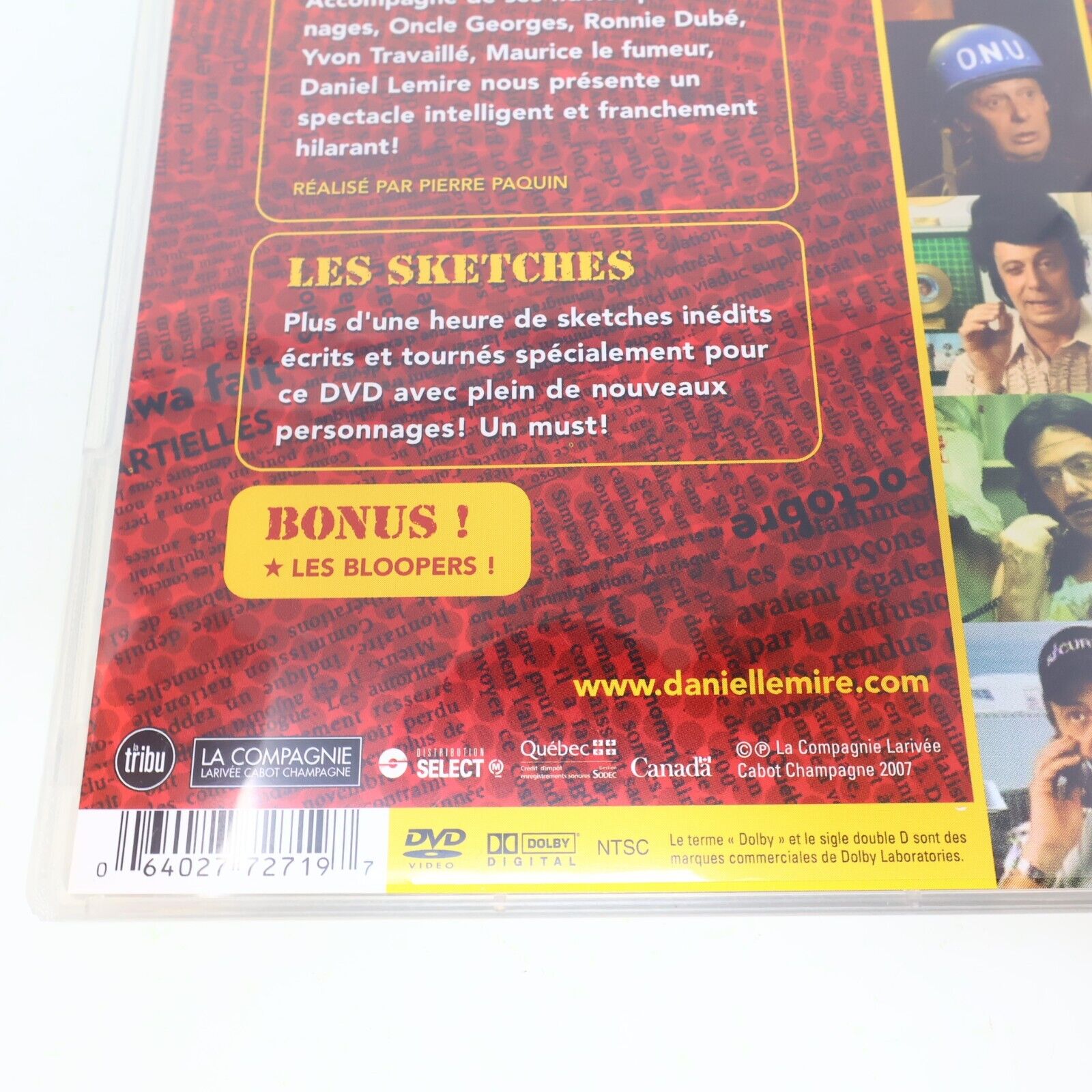 Daniel Lemire Chez Vous 8ième Spectacle Humour Humoriste Québec DVD NTSC Testé