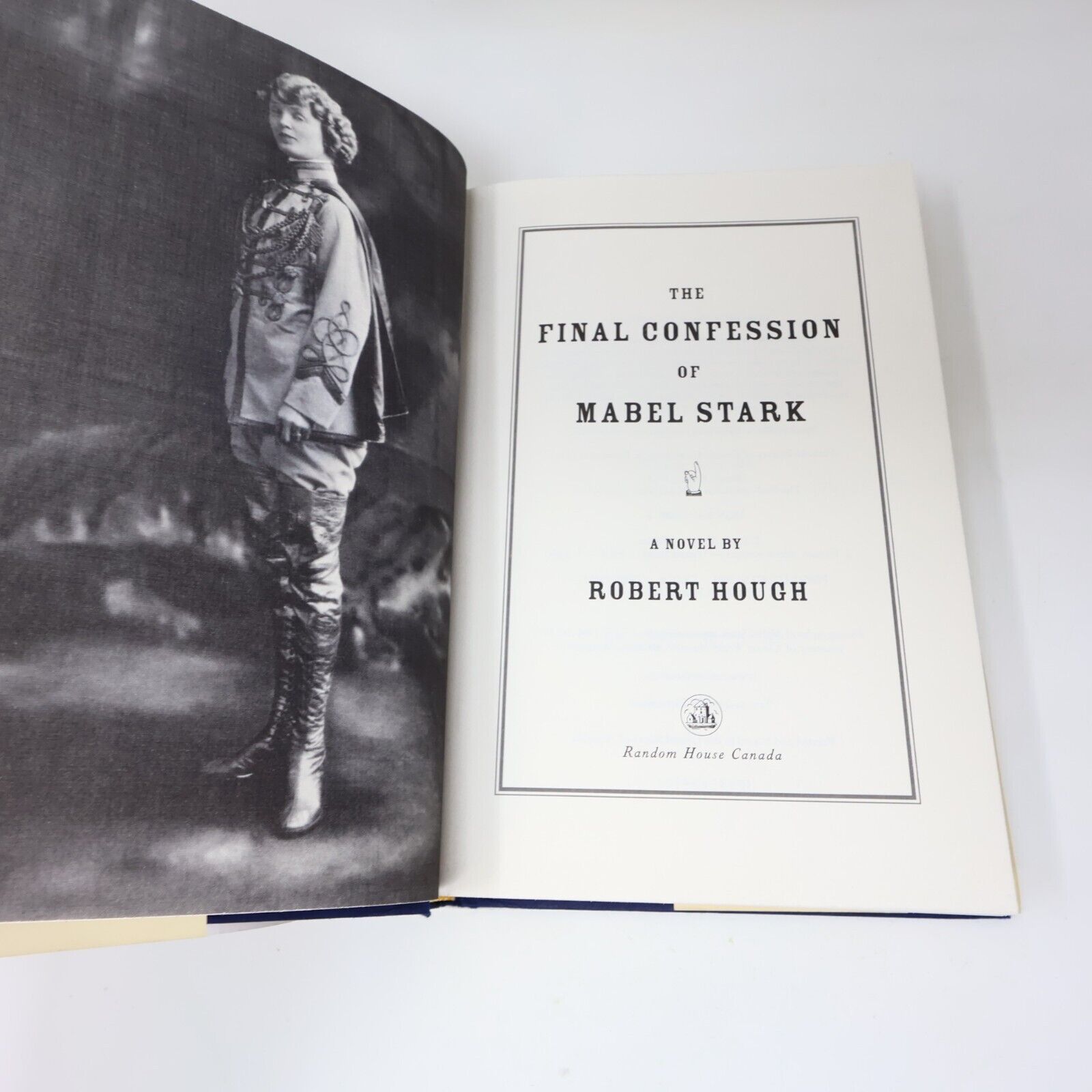 2001 The Final Confession of Mabel Stark A Novel Circus Tiger Trainer 1st Print