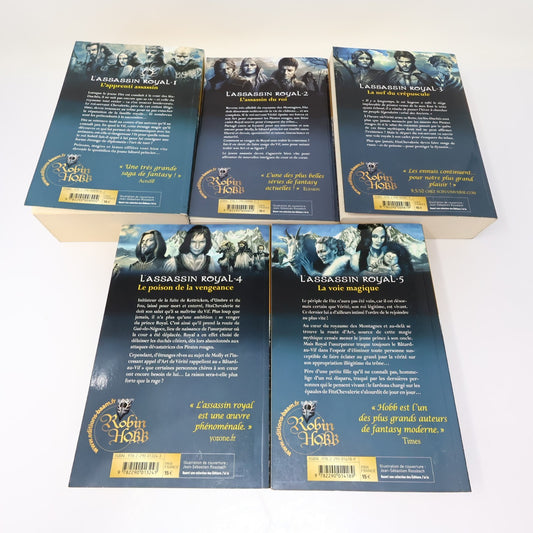 L'Assassin Royal #1-5 Lot 5 Livres Robin Hobb Baam! L'Apprenti Assassin Fantasy