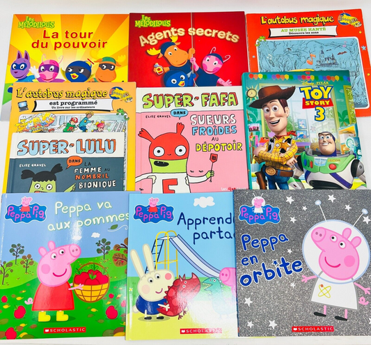 Lot de 10 Livres Jeunes Enfants Petite Enfance Français/French Young Children's