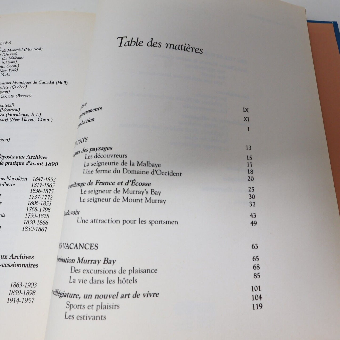 1986 Deux Cents Ans de Villégiature dans Charlevoix Philippe Dubé Voyage Québec
