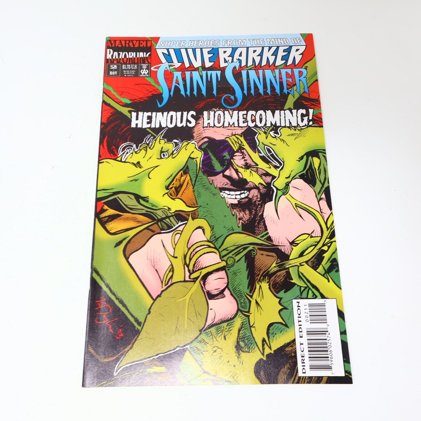 Lot of 9 Mixed Marvel Comics Psi Force Saint Sinner Sub-Mariner Deathlok 1989-93