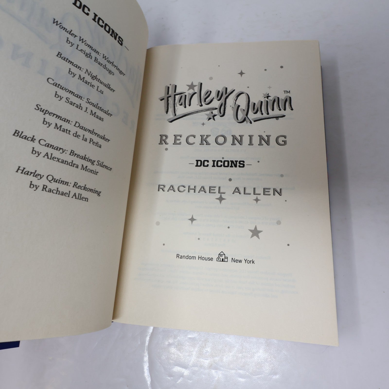 Harley Quinn Reckoning Rachael Allen Random House 2022 HC DJ Young Adult Fantasy