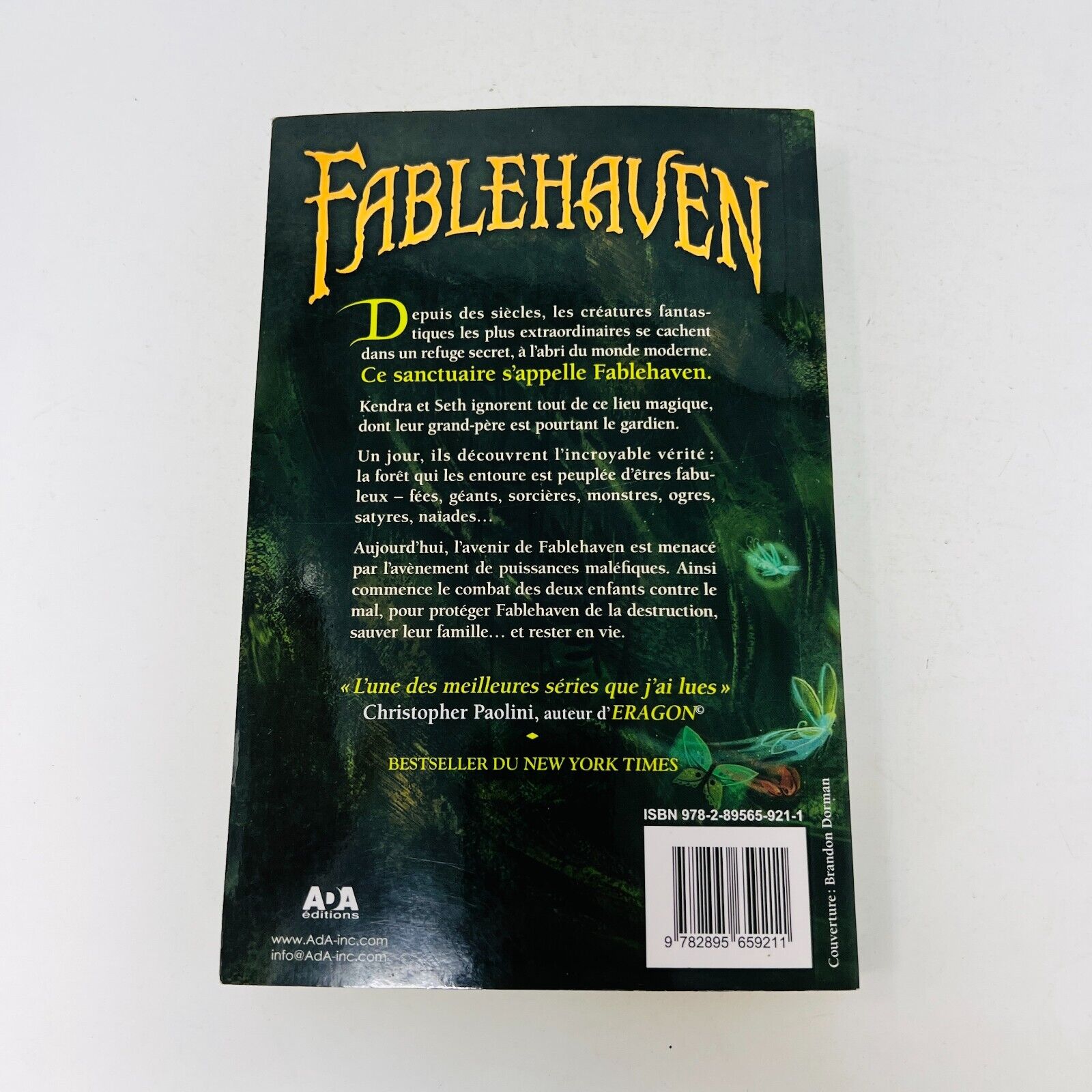 5x Fablehaven Série Complète Ada de Brandon Mull en Français Sanctuaire Secret