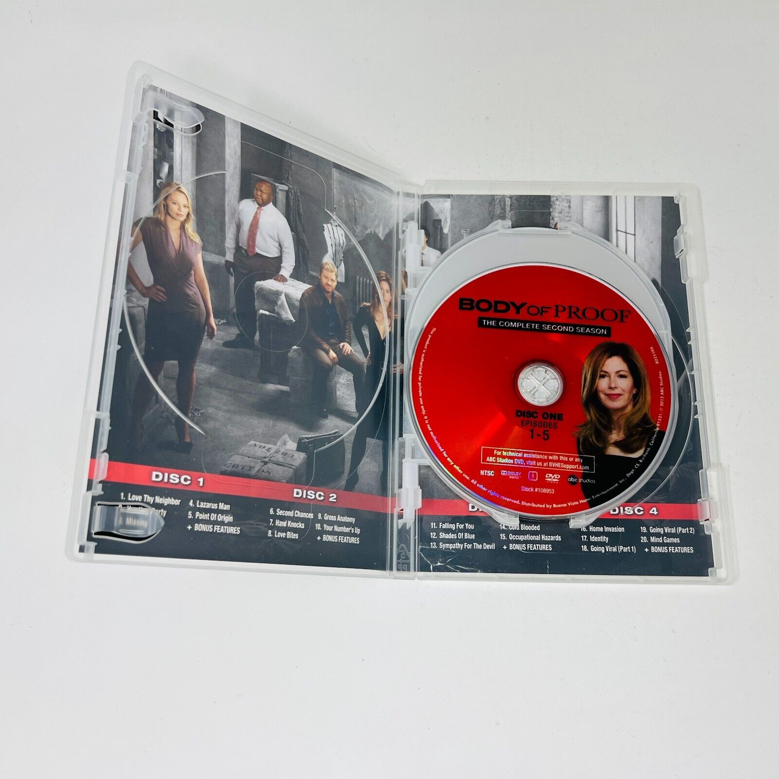 2012 Body of Proof The Complete Second Season DVD Tested Region 1 NTSC 4 Discs