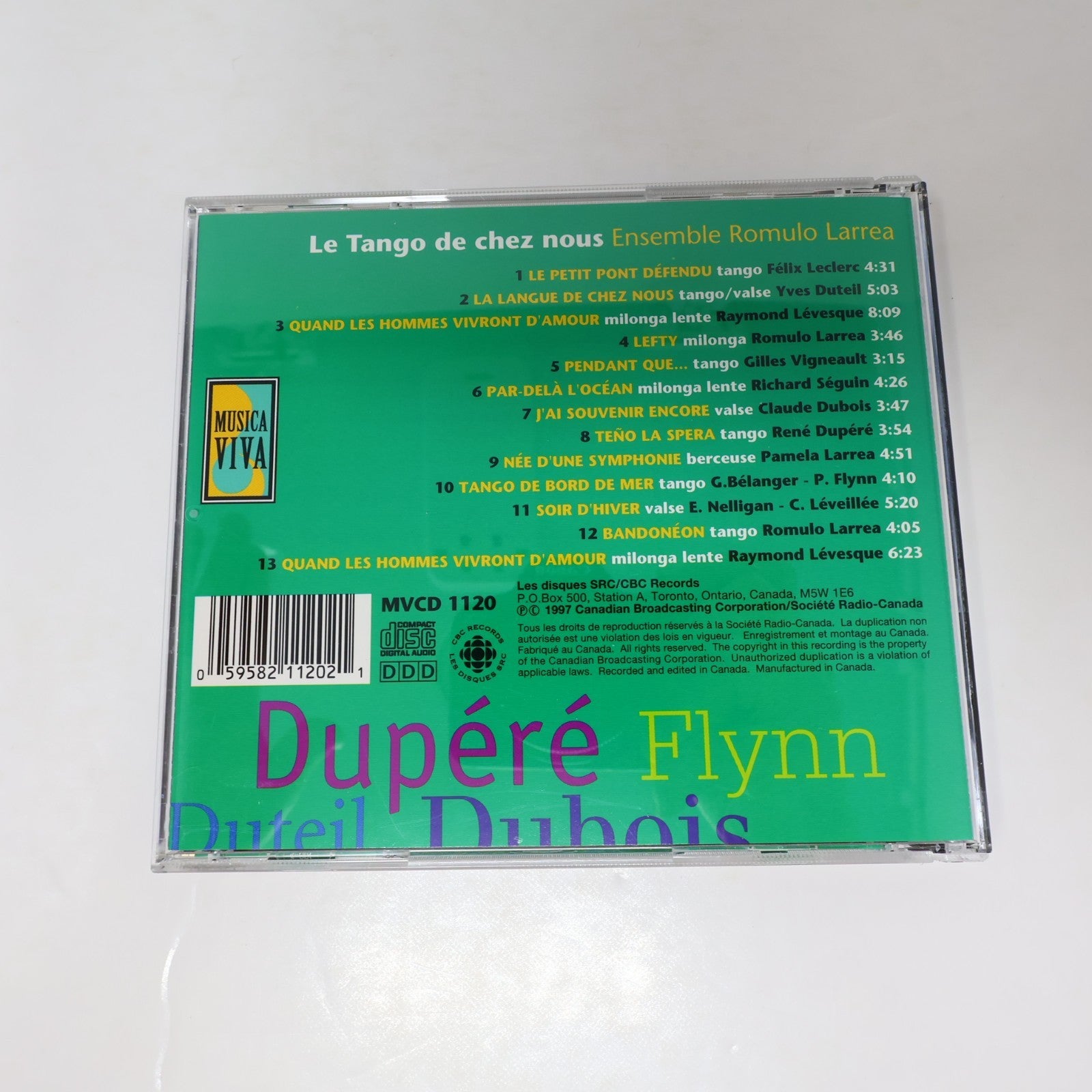 Ensemble Romulo Larrea CD Le Tango De Chez Nous Par-Delà l'Océan/Bandonéon 1997