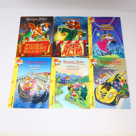 Lot 12 Livres Geronimo Stilton Albin Michel Français French Enfants Paperback PB