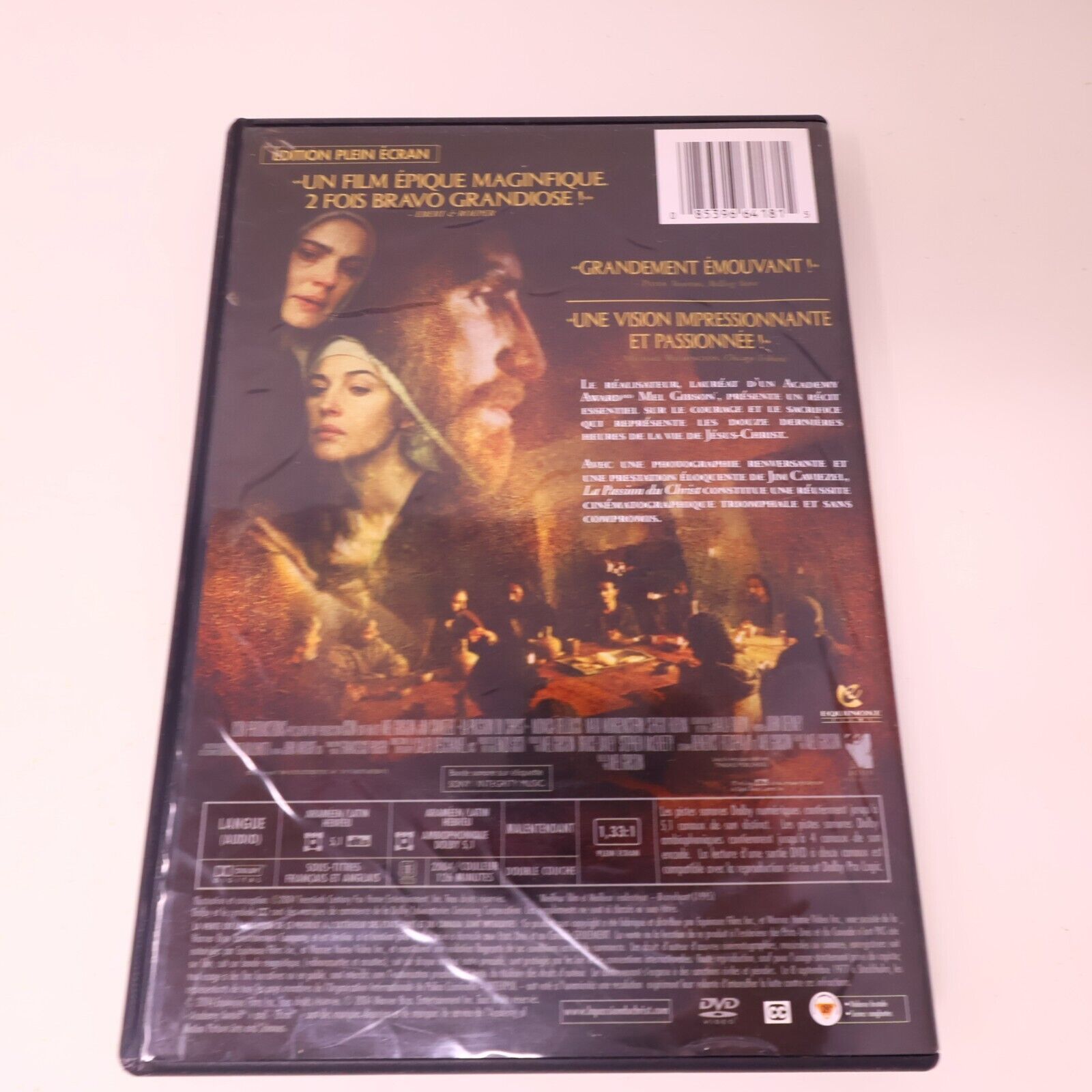 La Passion du Christ DVD Film de Mel Gibson Testé 4:3 Sous-Titres Français NTSC