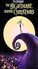 Tim Burton's The Nightmare Before Christmas VHS NTSC Touchstone PG 1994 Tested